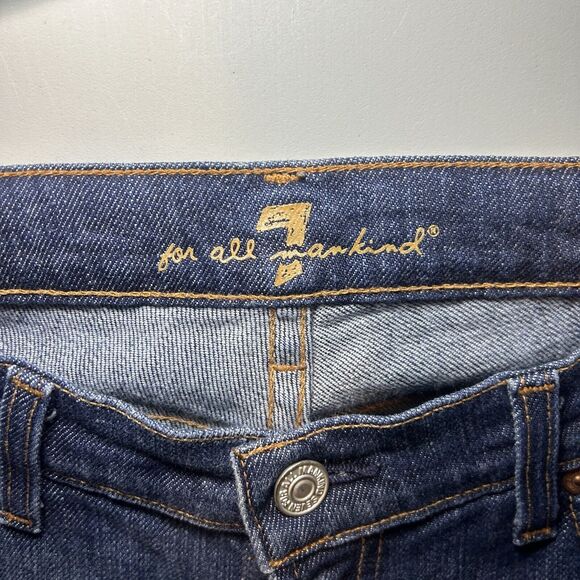 7 For All Mankind Women's Long Bootcut Jeans - Size 30x34 Medium Wash - Picture 2 of 7